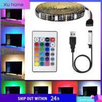 XU HOME 5V ค่ะ ไฟเส้น LED แบบ USB 0.5-5เมตรค่ะ 5050 RGB โคมไฟบรรยากาศพื้นหลังทีวี ลดกระหน่ำ กันน้ำกันน้ำได้ ไฟเส้น อุปกรณ์สำหรับห้องครัว