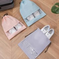 Transparent Shoes Bag Travel Trip Waterproof Case Bath Drawstring Organizer Toiletry Wash Hygiene Storage Pouch Reusable