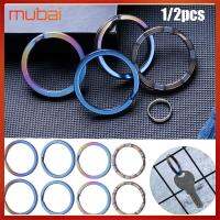 MUBAI 1/2pcs คุณภาพสูง คลิปวงกลม แคมป์ปิ้งท่องเที่ยวสินค้า หัวเข็มขัด พวงกุญแจ ที่ยึดแบบพกพา พวงกุญแจ EDC