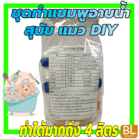 ชุดทำแชมพูอาบน้ำสุนัข แมว DIY กำจัดเห็บ ขนหอม นุ่มลื่น  ทำได้ 4 ลิตร คุ้มค่า คุ้มราคา มีสูตรแนะนำวิธีทำอย่างละเอียด ทำเองได้ง่ายๆ