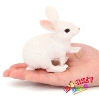 Monkey Toys - โมเดลสัตว์ Rabit กระต่าย ขาว ขนาด 11.00 CM (จากหาดใหญ่)