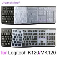 K120 MK120 Keyboard Cover for Logitech K120 MK120 Silicone Protector Skin Case Film Slim Thin Transparent Clear Black Pink