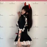 Japanese Maid Cosplay Anime Costumes Sexy Lingerie School Uniform Women Lace Bowknot Underwear Kawaii Maid Outfits Adult