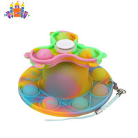 SS【ready stock】Adjustable Silicone Luminous  Gyro Toy Educational Toys, Decompression Toy For Relieve Stress, Birthday Christmas Gift For Girls Boys