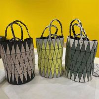 2023 isseyˉ miyakeˉ BAOBAOˉNew Lingge Vegetable Basket Bucket Bag Versatile One Shoulder Handbag Fashion Simple Handbag