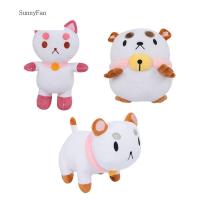 SUNNYFAN ตุ๊กตาตัวการ์ตูนตุ๊กตาผ้าฝ้ายผึ้งและ Puppycat ตุ๊กตาตุ๊กตาผ้ากำมะหยี่ของเล่นแบบชุดสะสมกระดิ่งสุนัขแมว Puppycat ตุ๊กตาของเล่นยัดไส้ของเล่นยัดไส้ของเล่นรูปสัตว์