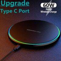 Qi Wireless Charger 60W Fast Charging Stand Dock For Oneplus 11 10 Pro 9 Pro Doogee S100 S99 S98 Ulefone Armor 6 Phone Charger