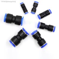 ✜✇ PU Tire Accessories 10mm 8mm 6mm 12mm 4mm One-touch air water hose tube straight push fittings plastic quick connector tube