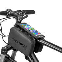 ROCKBROS 2 IN 1 Cycling Bag Waterproof Touch Screen Bicycle Bag MTB Road Bike Top Tube Frame 6.0" Screen Removable Phone Bags