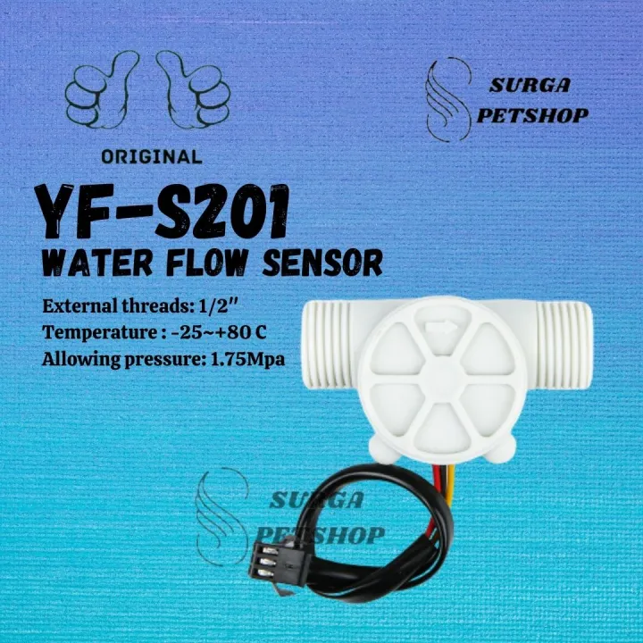 Yfs201 Water Flow Sensor Flowmeter Sea High Precision 1 2 Inch Sensor Aliran Air Yf S201