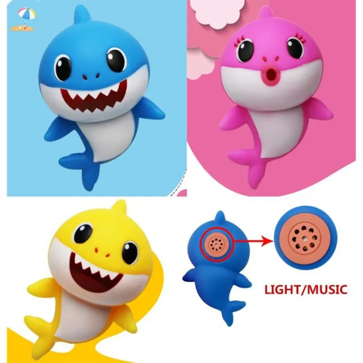 Baby Shark rubber Toy Set of 3 / Baby Shark Singing Doll - Music Sound Baby  Shark Doll