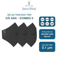 [HCM]Bộ Lọc Soteria - Filter Có Van - Combo 3 - Bộ lọc đạt chuẩn Mỹ N95 BFE PFE 99 lọc đến 99% bụi mịn 0.1 micro vi khuẩn khí độc thumbnail