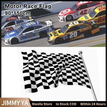 Shop Black White Flag Checkered Flag Banner with great discounts