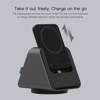 Eloop W6 3 in 1 Wireless Charger Stand และ iWatch Charger แท่นชาร์จไร้สาย SmartWatch แม่เหล็ก