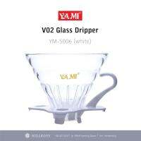 HILLKOFF : YAMI YM5006 V02 Crimp Glass Dripper (สีขาว)