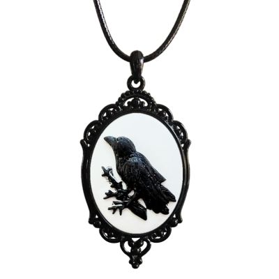 Steampunk Gothic สร้อยคอ Black Bird Crow Choker เครื่องประดับสัตว์ Gothic Protection Clavicle Chain ของขวัญผู้หญิง Men