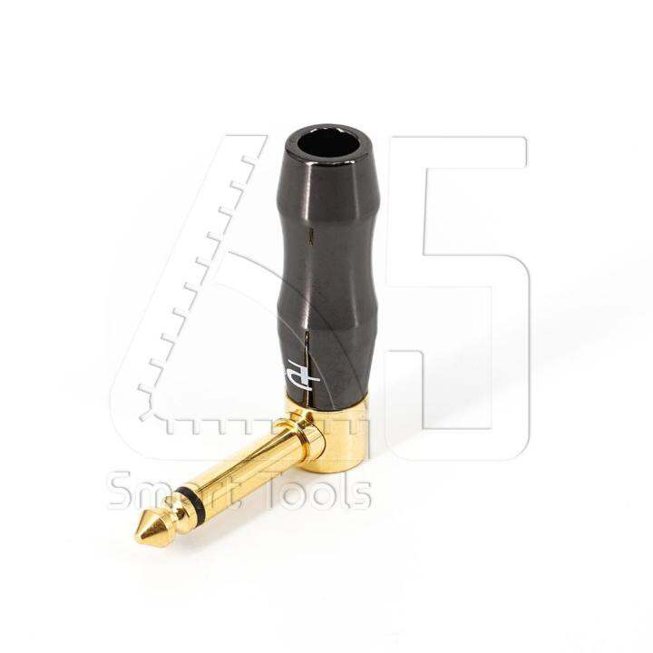 palic-phone-6-35-mono-stereo-male-plug-ทองแดงชุบทอง-gold-plated-ขนาด-8mm-มีทั้งแบบตรง-และแบบ-l-type-ราคาต่อตัว