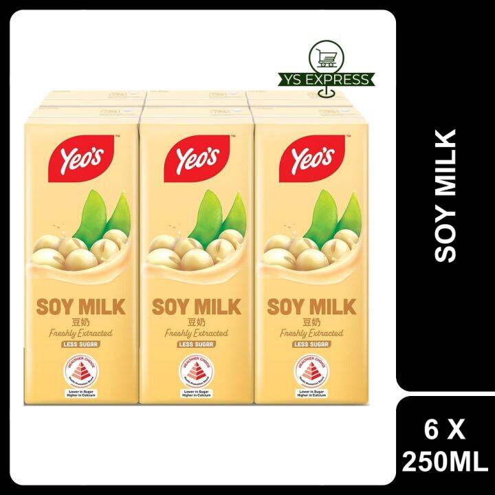 YEO'S Packet Drink Soy Milk 6 X 250ML - Susu Soya | Lazada