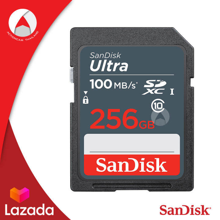 sandisk-ultra-sd-card-class10-256gb-sdxc-speed-100-mb-s-sdsdunr-256g-gn3in-เมมโมรี่-การ์ด-แซนดิส-สำหรับ-กล้อง-ถ่ายภาพ-ถ่ายรูป-ถ่ายวีดีโอ-กล้องdslr-กล้องโปร-รับประกัน-7ปี-โดย-synnex