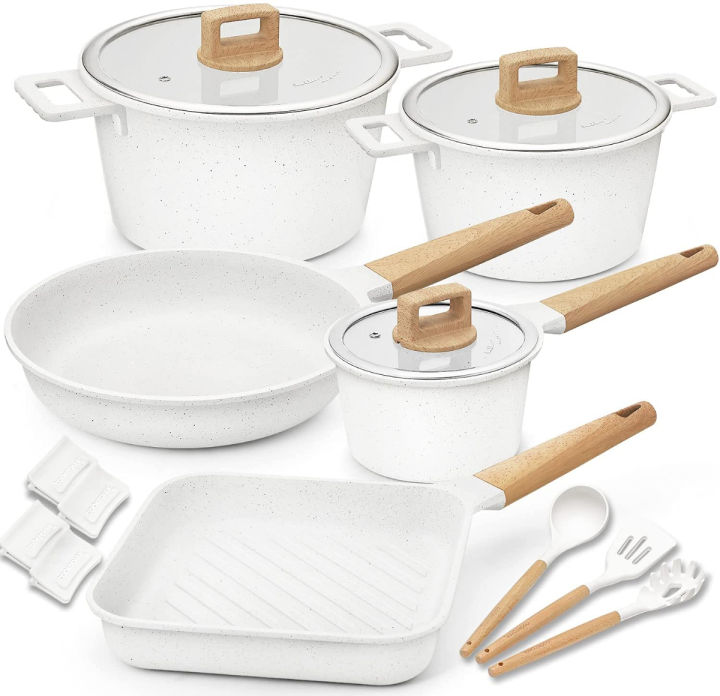 Cooklover 13-Piece Cookware Set, PFOA Free + Cooking Utensils