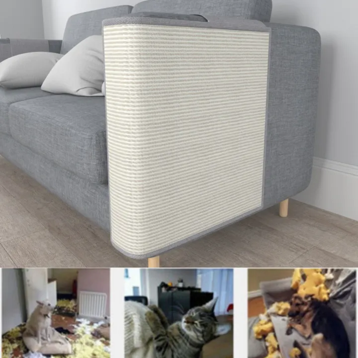 Left Cat Scratching Mat Sisal Sofa Shield Pet Scratch Protector And Couch Pads Cover For Grinding Claws Protecting Furniture Lazada Ph Left Cat Scratching Mat Sisal Sofa, Furniture Protector Pads For Cats