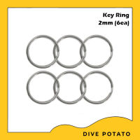 Key Ring Split Ring 2mm (6ea)