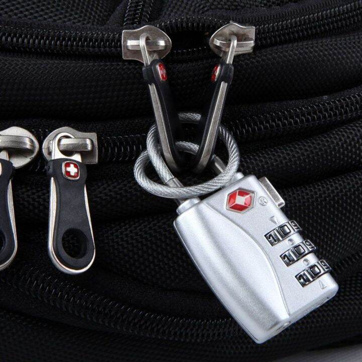 PETIYOUZA AntiTheft Cable Luggage Lock Waterproof Small Padlock