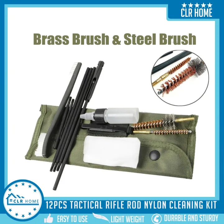 CLR HOME 12pcs/set Universal Gun Cleaning Kit For Rifle Pistol Handgun