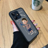 เคสสำหรับ Realme C53 Realme Narzo N53ตัวการ์ตูนน่ารักเด็กน้อยมีน้ำค้างแข็งโปร่งใสเคสใส่โทรศัพท์นิ่มกันกระแทกเคสปกป้องกล้อง