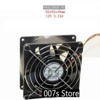 Newprodectscoming New Radiator Cooling Cooler Fan For Nidec 9038 DC 12V 3.24A V92E12BUA7 07 92 x 92x 38mm 4PIN PWM 10CM(LINE) Large Air Volume