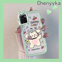 เคส Chenyyka สำหรับ VIVO Y15s Y15a Y01เคสลายการ์ตูนชิงช้าสุขสันต์สุนัขสีสันสดใสน่ารักเลนส์กล้องถ่ายรูปแบบนิ่มมอนสเตอร์น้อยซิลิโคนเคสใสกันกระแทกแบบใสง่ายเคสป้องกัน