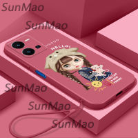 เคสโทรศัพท์ Vivo Y35 4G ซิลิโคนอ่อนนุ่มปกหมวกออกแบบปกสำหรับสาว