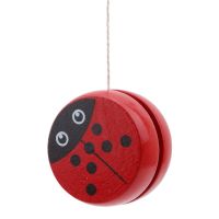 Cute Animal Prints Wooden Yoyo Toys Ladybug Toys Kids Yo-Yo Creative Yo Yo Toys For Children 4.8cm Wooden Yo Yo ball