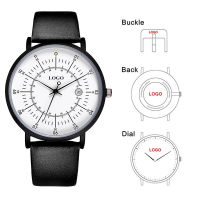 CL019 OEM Make Your Brand Wrist Watch Custom Logo Private Label Custom Mens Watch Stainless Steel Back Case Personalize Watches