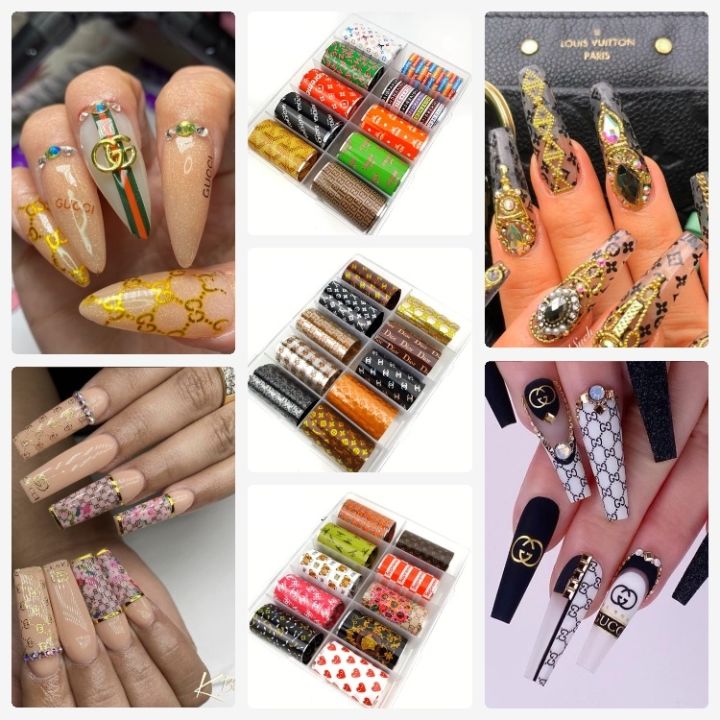 Luxury Brand LV Nail Foil