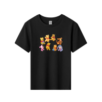 Kids T-Shirt cartoon    winnie the pooh graphic Tops Boys Girls Distro Age 1 2 3 4 5 6 7 8 9 10 11 12 Years