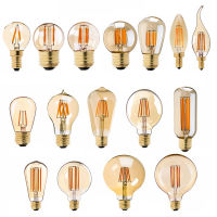 E27 LED Lamp Dimmable Filament Bulb E14 220V Gold 1W 3W 4W 6W 8W E12 E26 110V Edison R LED Light Bulbs G40 String Bulb