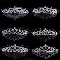 Wedding Bridal Princess Austrian Crystal Tiara Crown Veil Hair Accessory For Girls Children Tiara Crown Hair Jy15 20 Dropship