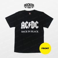 Ready Stock [1529] เสื้อยืด ACDC - Back In Black-BLACK Baju band legen ROCK