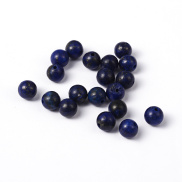 20pc Natural Lapis Lazuli Round Beads Lapis Lazuli 6mm Hole 1mm