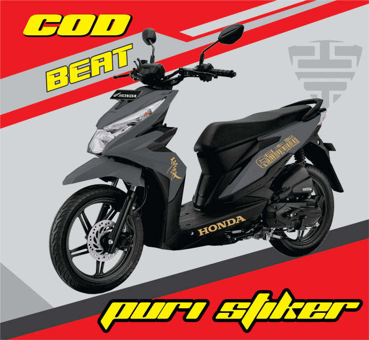 PS003 Stiker Beat MADE IN JAPAN cutting stiker motor beat street fi