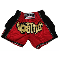 กางเกงมวยไทย กางเกงมวยไทยหญิง กางเกงกีฬา สีแดง ผ้าซาติน LUMPINEE Boxing Shorts Men Muay Thai MMA Martial Arts Combat Red Retro Trunks Satin Elastic Waist Drawstring