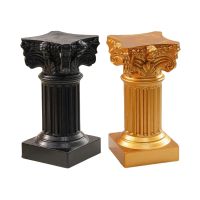 Roman Pillar Greek Column Statue Pedestal Candlestick Stand Figurine Sculpture Indoor Home Dinning Room Garden Scenery Decor