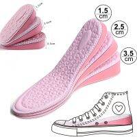 EVA Memory Foam Invisible Height Increased Insoles for Women Shoes Inner Sole Shoe Insert Lift Heel Comfort Heightening Insoles