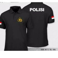 Polo T-Shirt TSHIRT Clothes Best Collar Police Plain CUSTOM INDONESIA POLRI / T-Shirt POLO TSHIRT Clothes