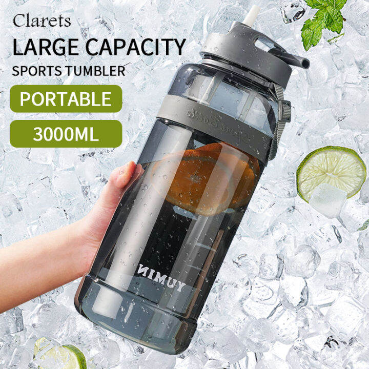 Large Capacity Sports Fitness Water Bucket Jug Big Water Bottle with ...