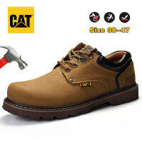 Caterpillar อย่างเป็นทางการรองเท้าหนังรองเท้าเพื่อความปลอดภัย Anti-Smashing เหล็ก-Toed รองเท้า