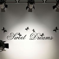 Sweet Dreams Wall Stickers Bedroom Decoration Diy Home Decals Quotes Mural Arts Printing Pvc Poster Wall Stickers  Decals