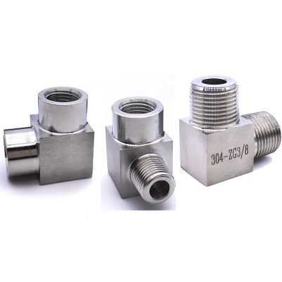 1/8 1/4 3/8 1/2 3/4 1 BSP Female Male Thread 304 Stainless Steel Elbow High Pressure Resistant Pipe Fitting Connector