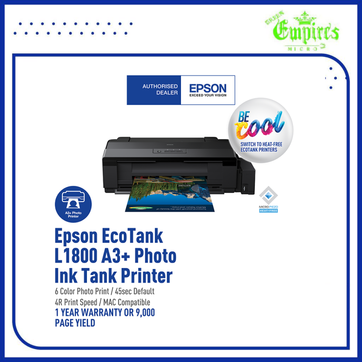 Epson L1800 EcoTAnk A3 Printer | Lazada